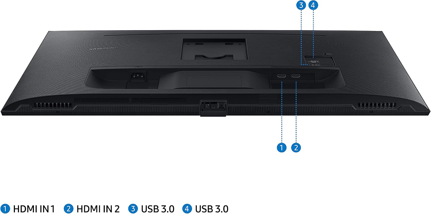 Black SAMSUNG M5 Series 32-Inch FHD 1080p Smart Monitor & Streaming TV (Tuner-Free), Netflix, HBO, Prime Video, & More, Apple Airplay, Height Adjustable Stand, Built-in Speakers (LS32AM502HNXZA)